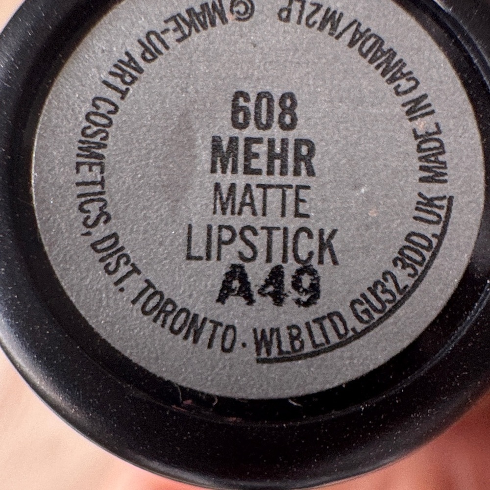 MAC Matte 608 MEHR Lipstick - Picture 3 of 3